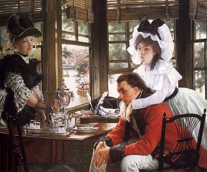 James Tissot Bad News oil painting image